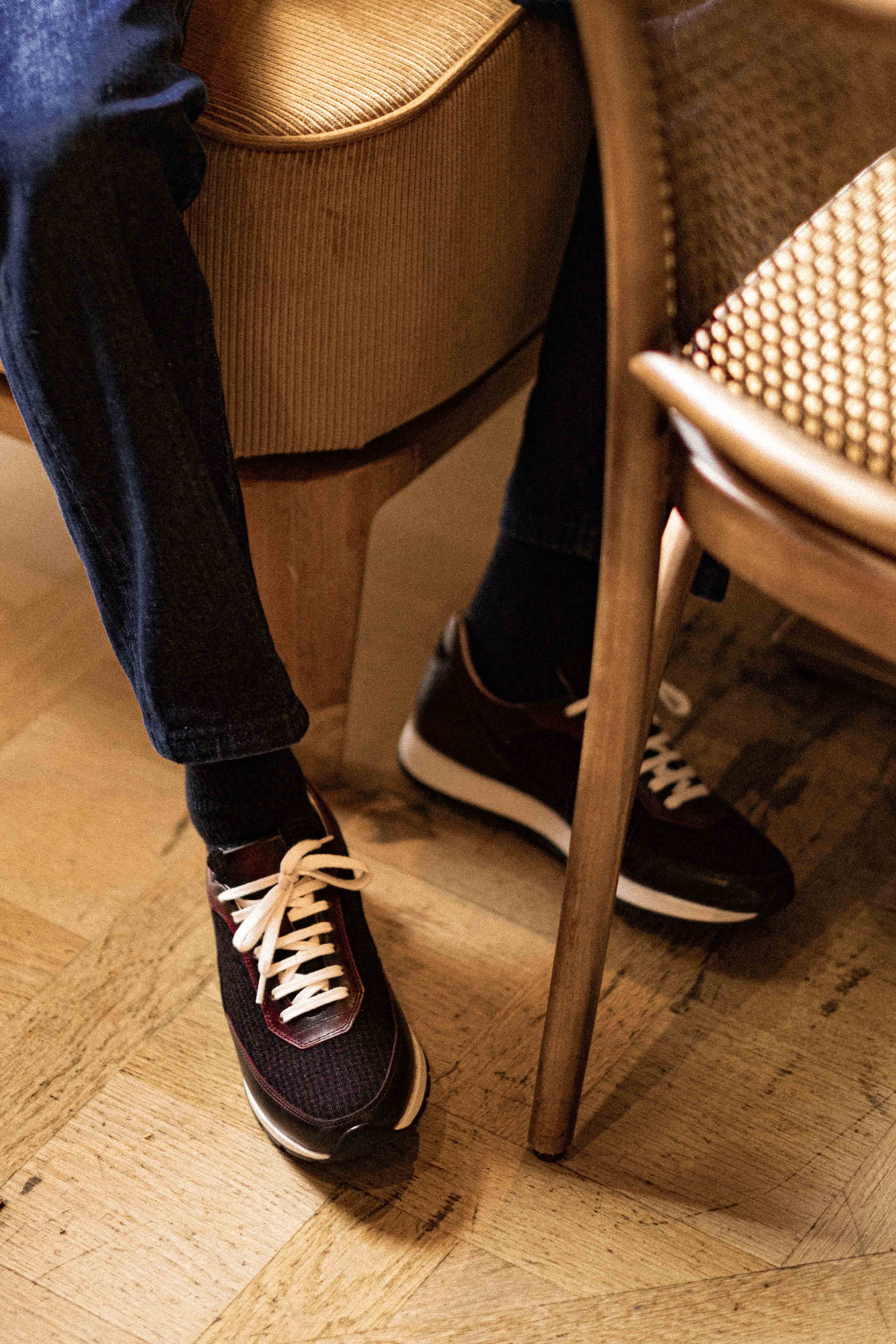 Chaussures Corthay Wilfrid Pointure UK 6 (EU 40) - Richelieu En Cuir Noir Homme, Occasion